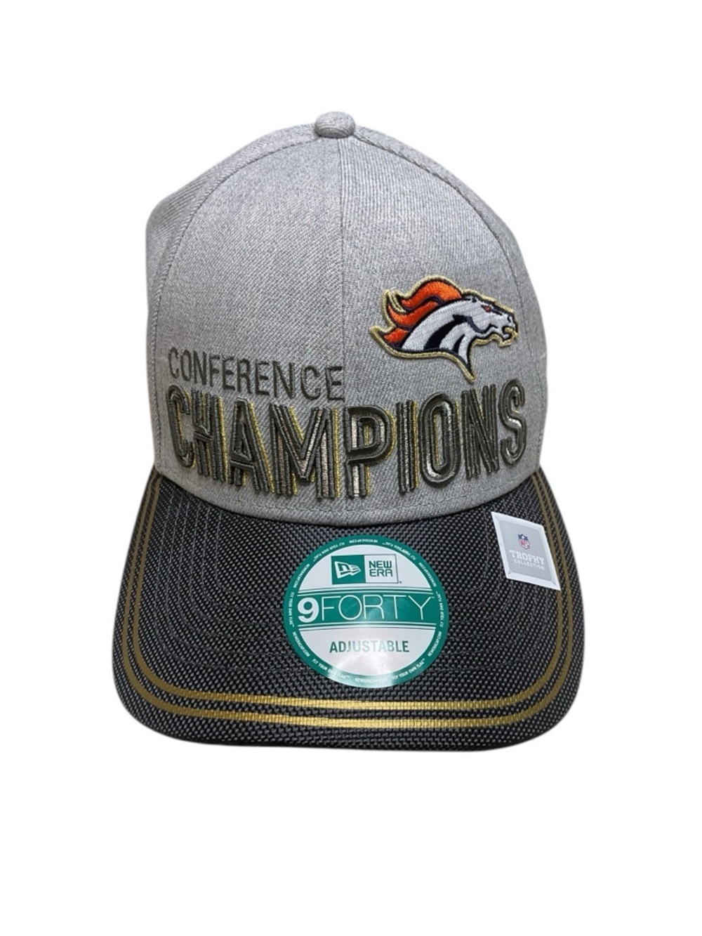 Denver Broncos Conference Champions New Era 9FORTY Hat NFL - Picture 2 of 8